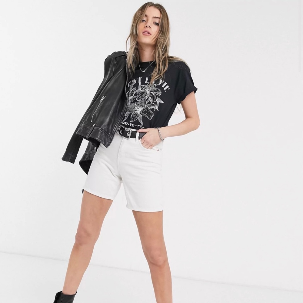Topshop 100% Organic Cotton Jean Shorts SZ 10 NWT
